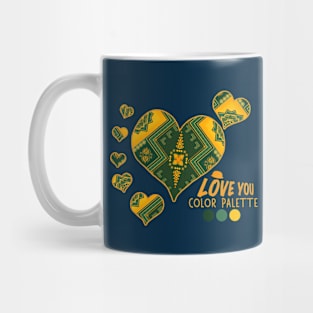 Love Flower Geometric Green Colorful #5 Mug